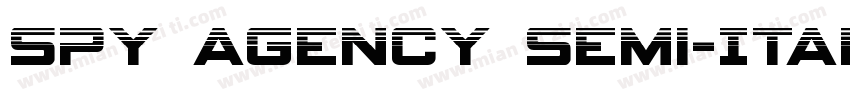 Spy Agency Semi-Ital字体转换